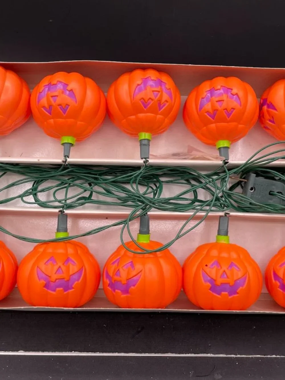 Celebrations by Silvestri Orange and Purple Jack-o-Lantern Halloween String Ligh